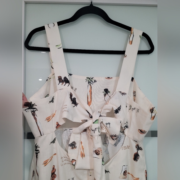 Commense Tropical Print Knotted Long Dress - Picture 12 of 16